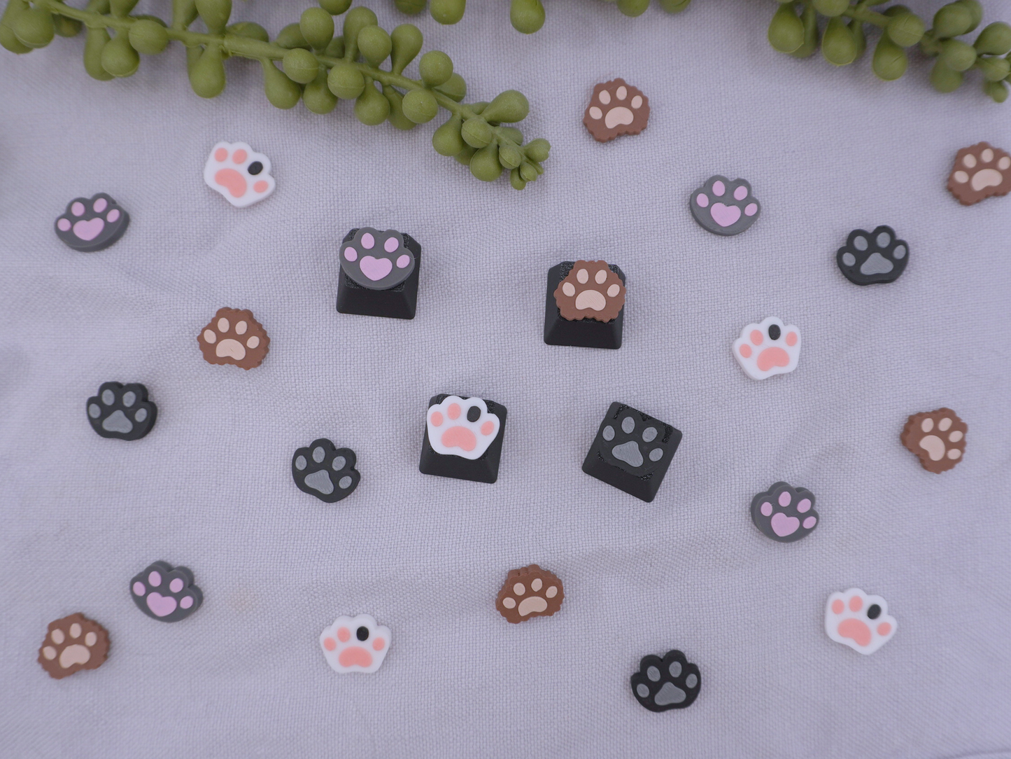Katzenpfoten Keycaps, 4er-Set, Cherry MX Keycap