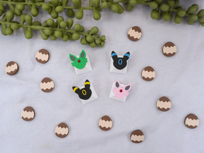 Umbreon and Espeon Keycap, 4-piece set or 2-piece set, Cherry MX Keycap