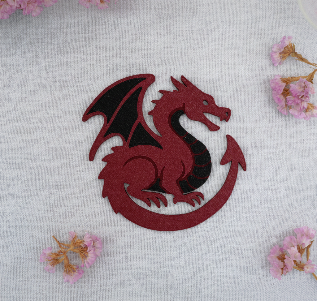 Personalisierbarer Drachen Untersetzer