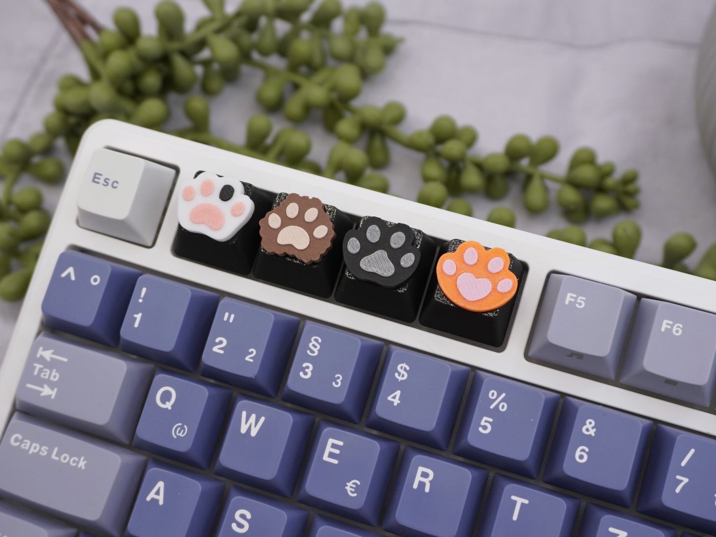 Katzenpfoten Keycap, 4er-Set, Cherry MX Keycap