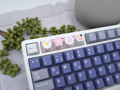Süße kawaii Keycaps, 4er-Set, Cherry MX Keycap