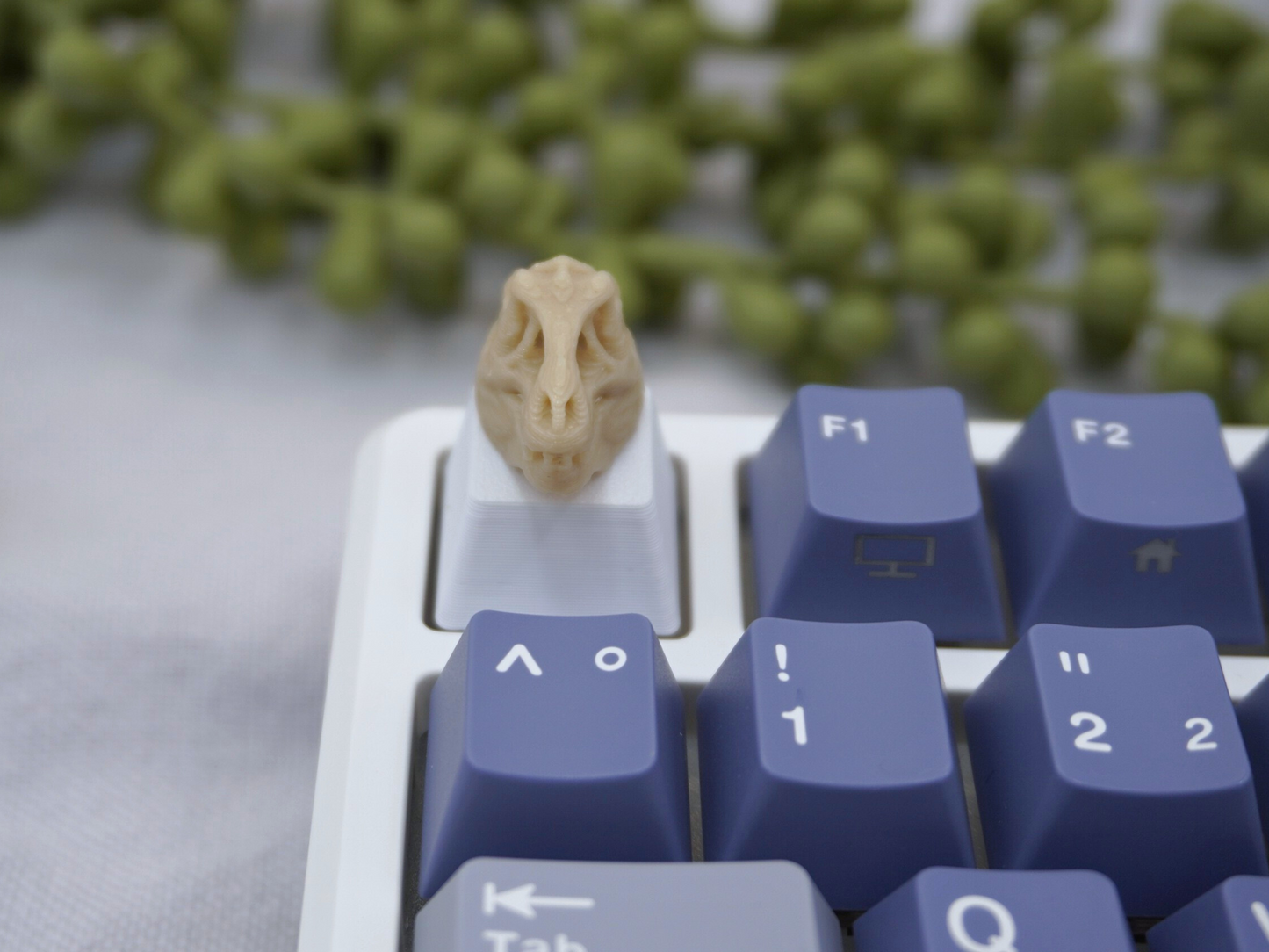 T-Rex Schädel Keycap, Dino, Fossil, Cherry MX Keycap