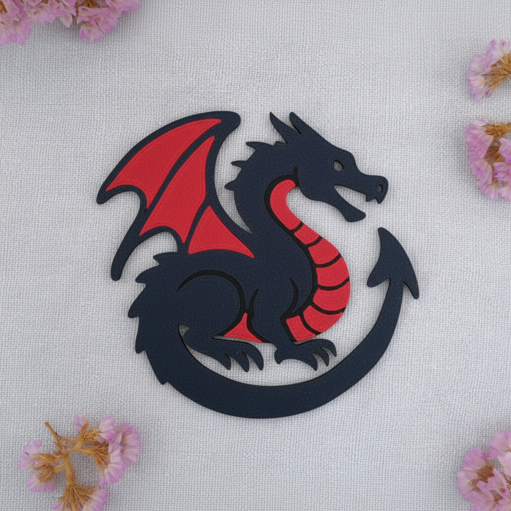 Personalisierbarer Drachen Untersetzer