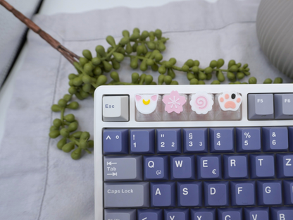 Süße kawaii Keycaps, 4er-Set, Cherry MX Keycap