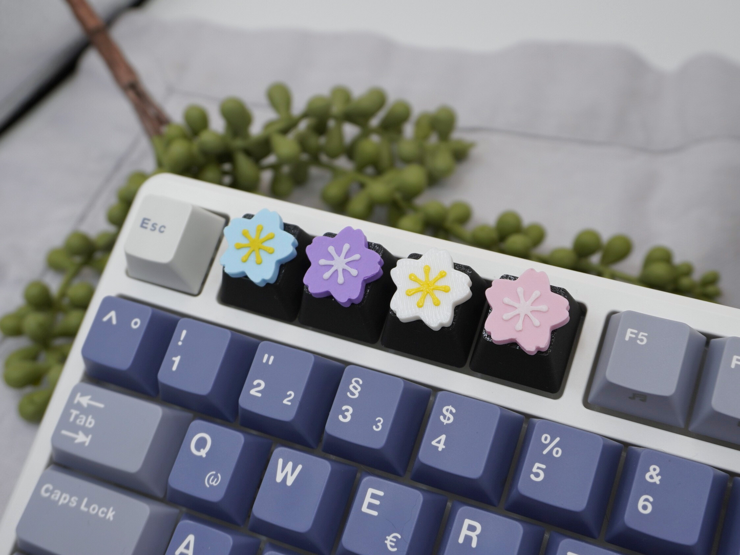 Keycap Sakura Blumen, 4er-Set, Cherry MX Keycap