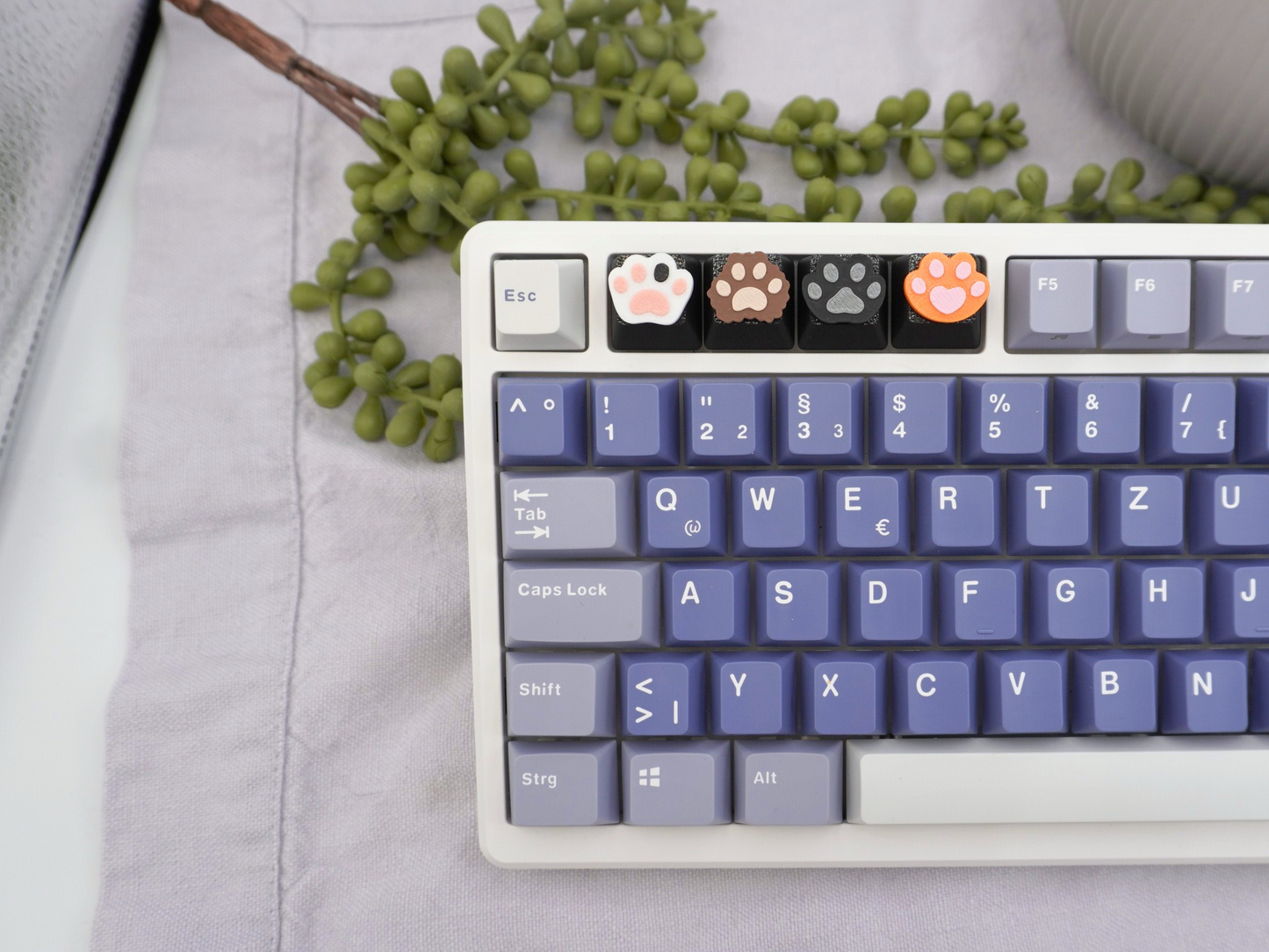 Katzenpfoten Keycap, 4er-Set, Cherry MX Keycap