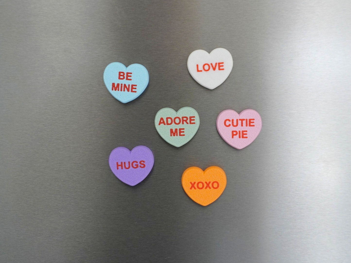 Candy-Heart Kühlschrankmagneten, 6er-Set