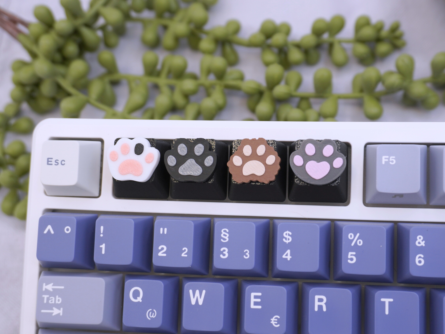 Katzenpfoten Keycaps, 4er-Set, Cherry MX Keycap