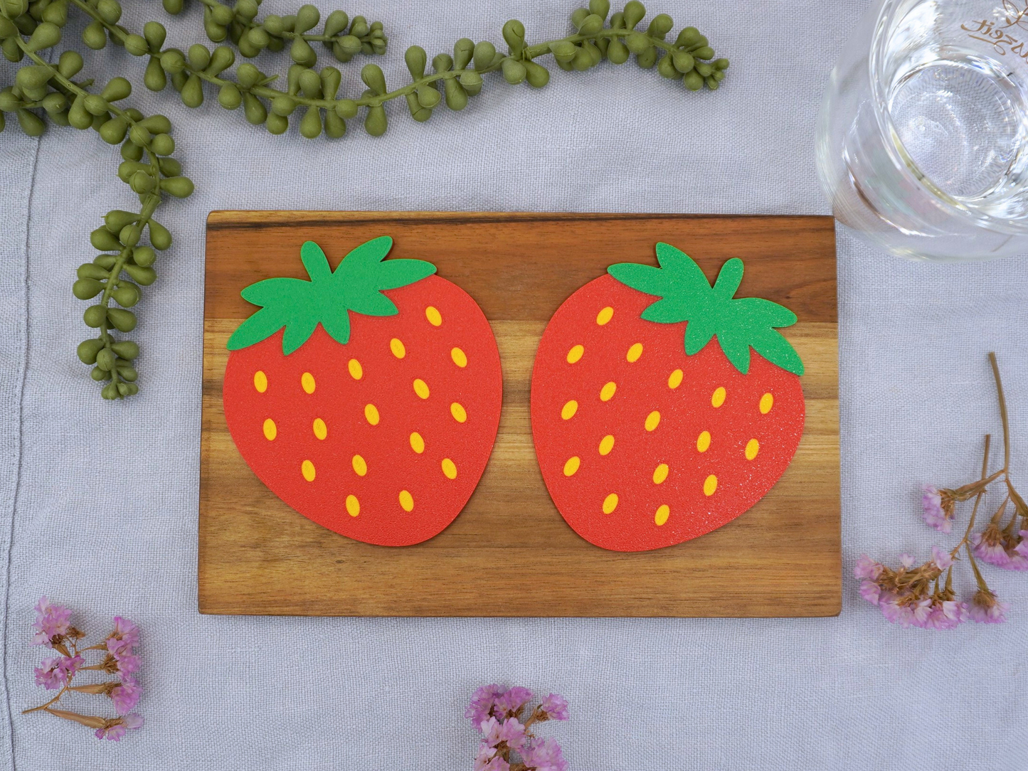 Untersetzer Erdbeeren
