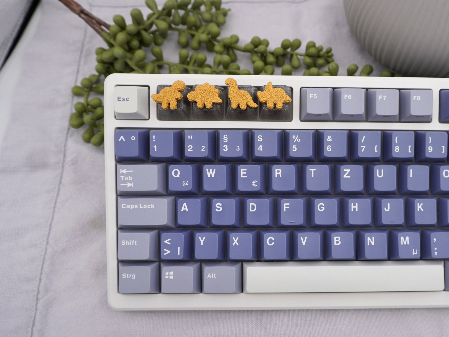 Dino Nuggets Keycaps, 4er-Set, Cherry MX Keycap