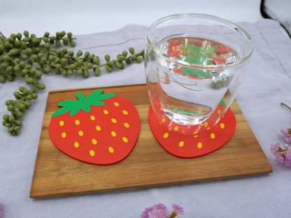 Untersetzer Erdbeeren