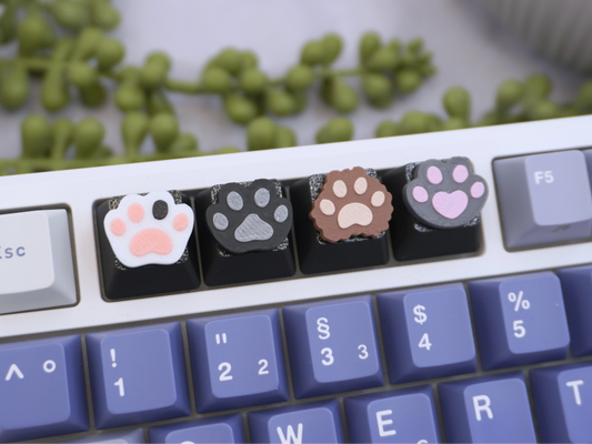 Katzenpfoten Keycaps, 4er-Set, Cherry MX Keycap