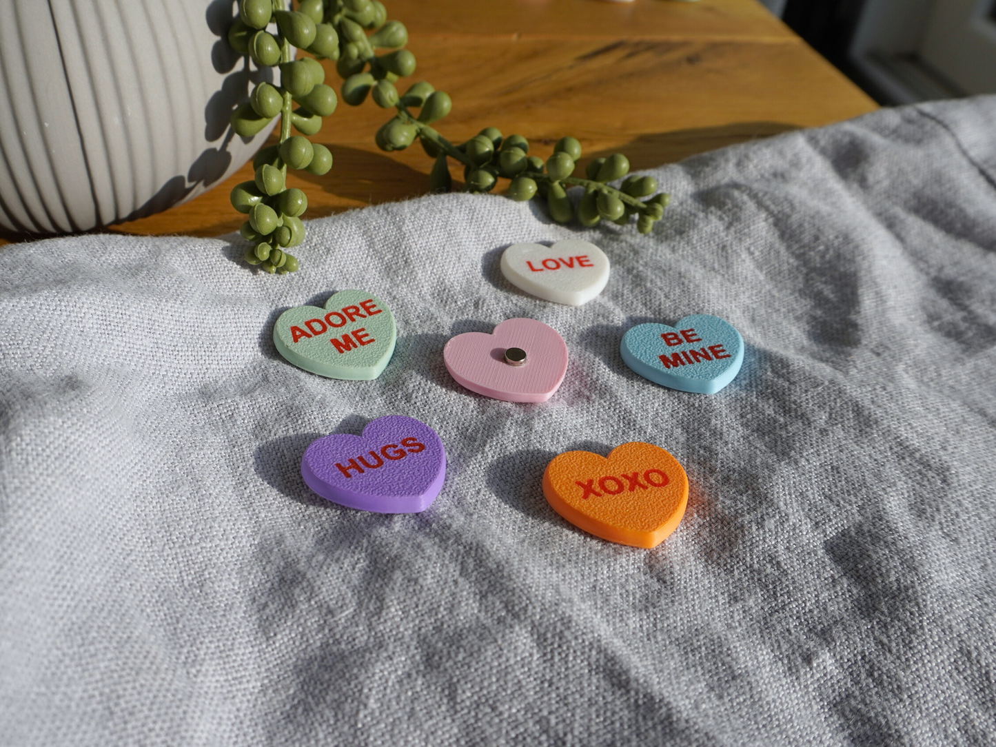 Candy-Heart Kühlschrankmagneten, 6er-Set