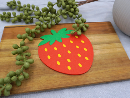 Untersetzer Erdbeeren