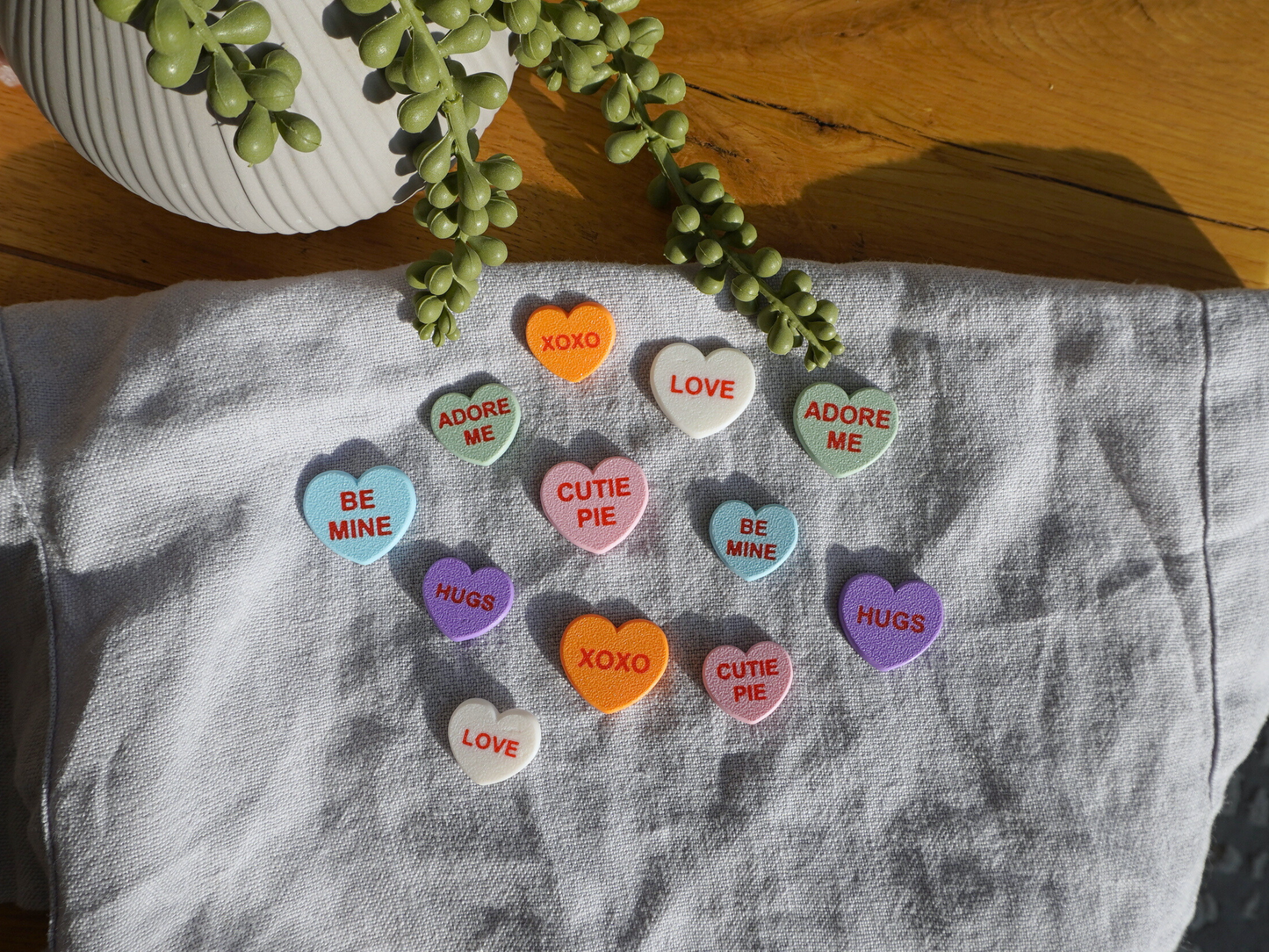 Candy-Heart Kühlschrankmagneten, 6er-Set