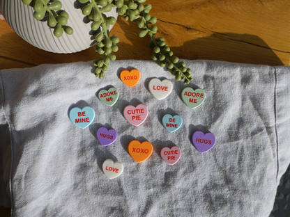 Candy-Heart Kühlschrankmagneten, 6er-Set