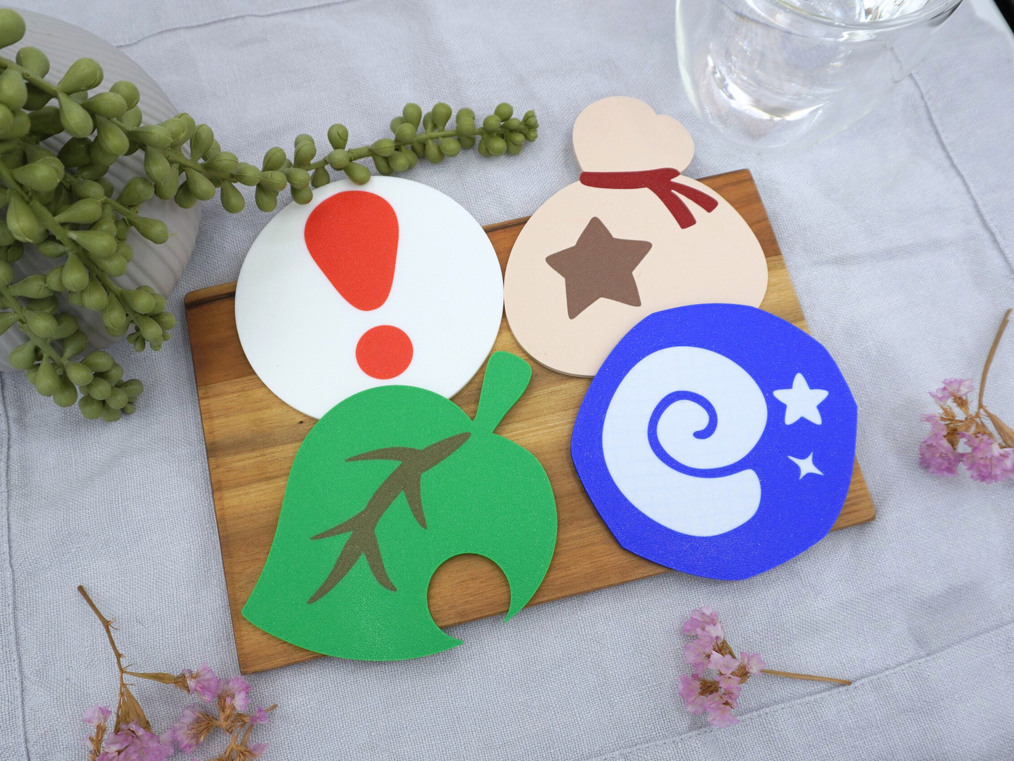 Animal Crossing Untersetzer, Sterni, Falle, Blatt, Fossil