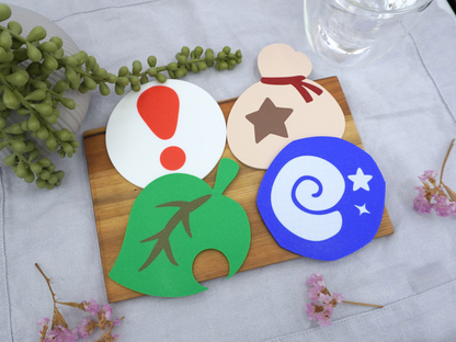 Animal Crossing Untersetzer, Sterni, Falle, Blatt, Fossil