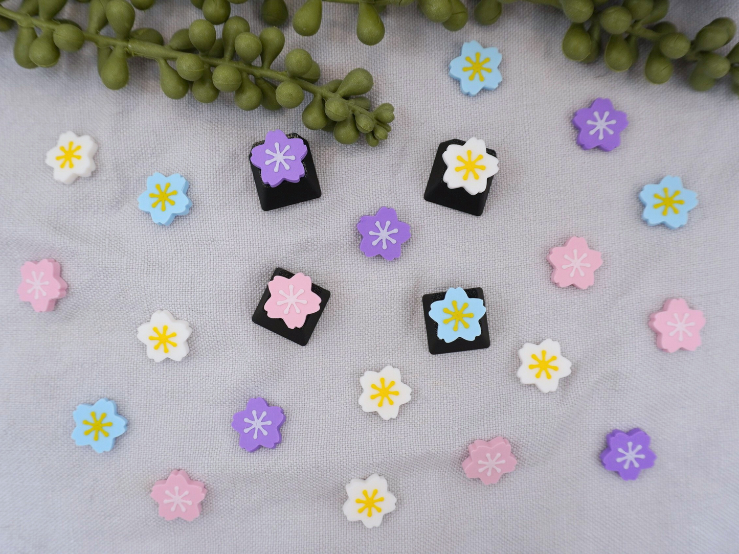 Keycap Sakura Blumen, 4er-Set, Cherry MX Keycap