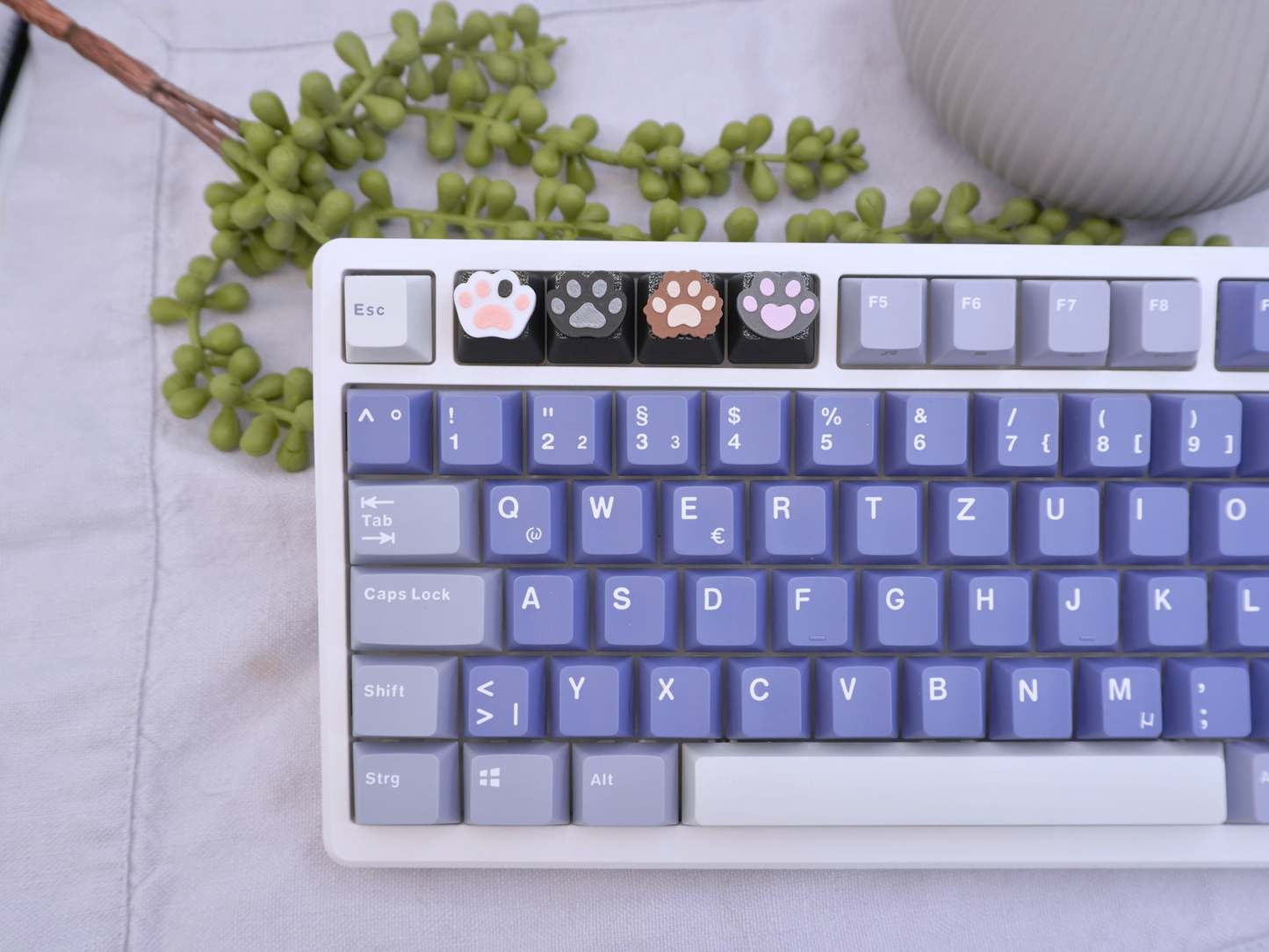 Katzenpfoten Keycaps, 4er-Set, Cherry MX Keycap