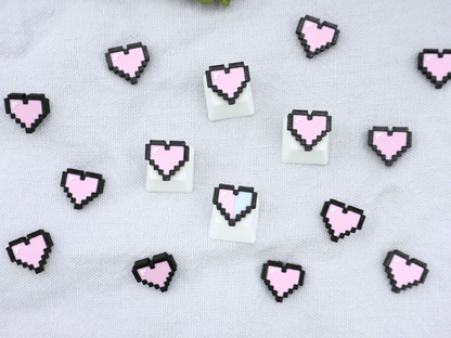 Zelda Pixel Herzen Keycaps, pink, 4er-Set, Cherry MX Keycap