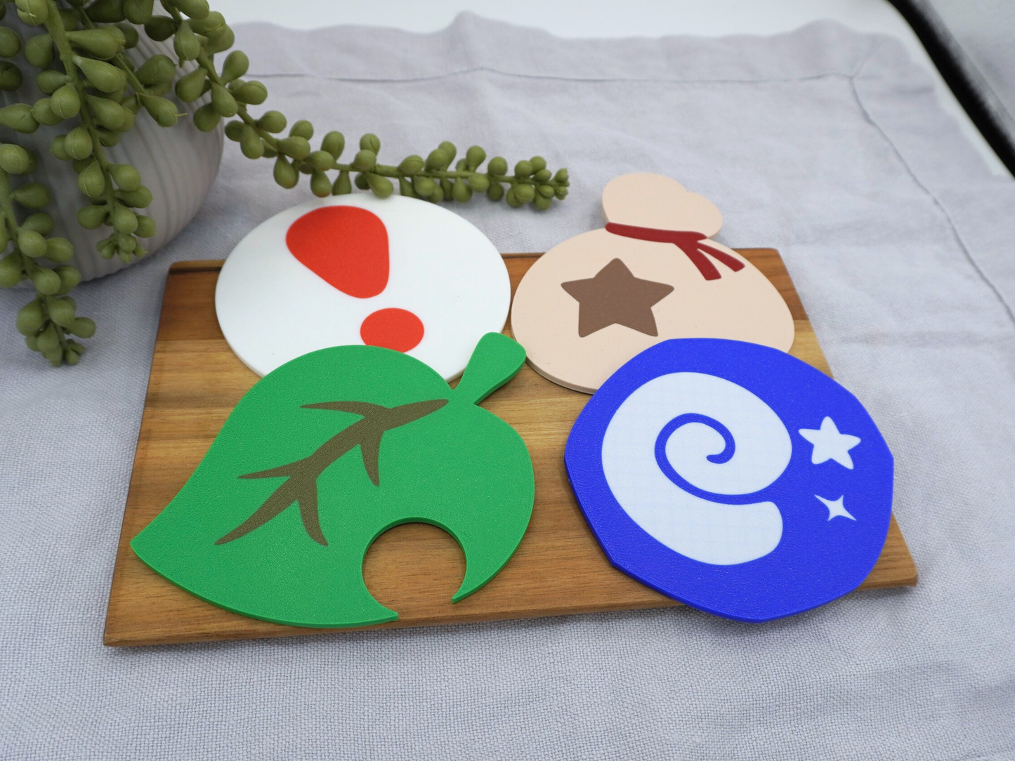 Animal Crossing Untersetzer, Sterni, Falle, Blatt, Fossil