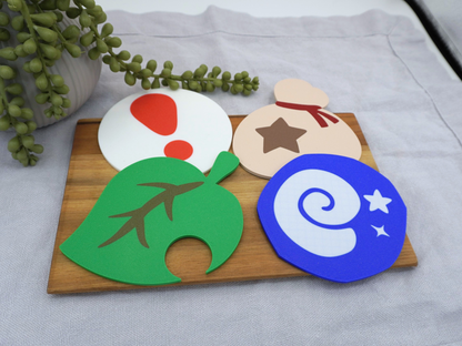 Animal Crossing Untersetzer, Sterni, Falle, Blatt, Fossil