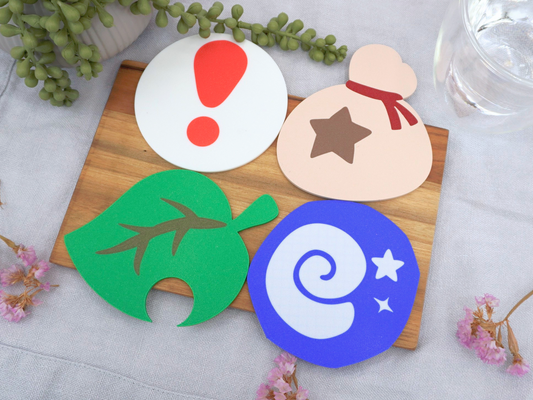 Animal Crossing Untersetzer, Sterni, Falle, Blatt, Fossil