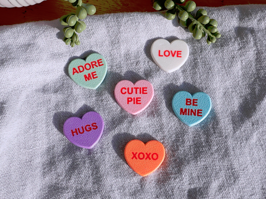 Candy-Heart Kühlschrankmagneten, 6er-Set