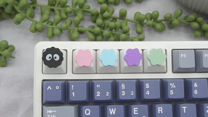 Rußmännchen mit Konpeitō-Bonbons Keycaps, 5er-Set, Cherry MX Keycap